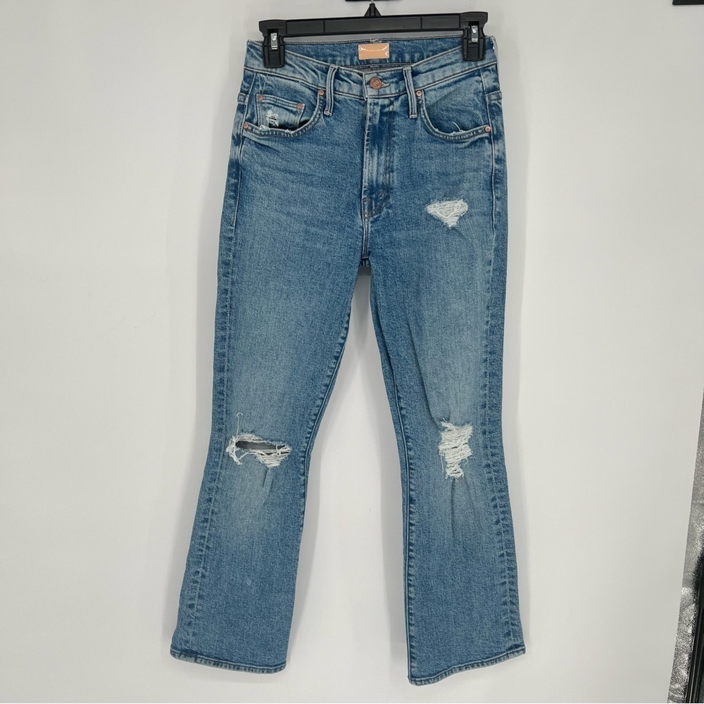 Mother Denim The‎ Insider Ankle in Bloom and Doom Jeans Medium Wash Size 25 - Picture 3 of 16